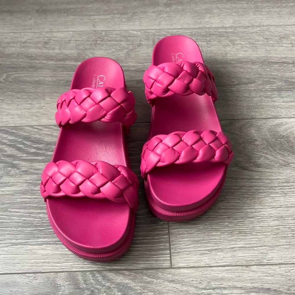 Catherine Malandrino braided platform sandals🎀